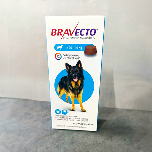 Bravecto – Cães de 20 a 40kg