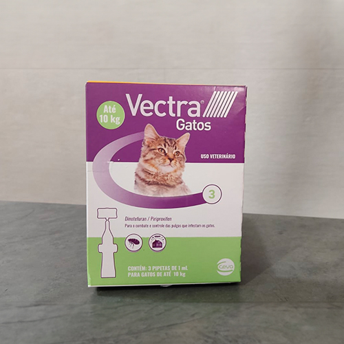 Vectra Gatos – Para gatos até 10kg – 3 pipetas de 1ml